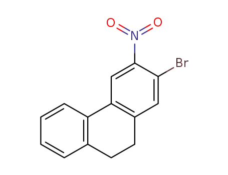 Molecular Structure of 18264-84-1 (2-Bromo-9,10-dihydro-3-nitrophenanthrene)