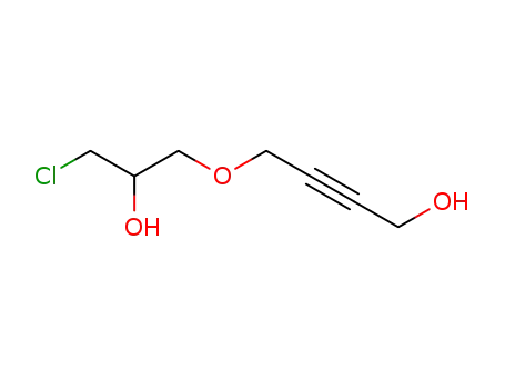 Molecular Structure of 1606-78-6 (4-(3-chloro-2-hydroxypropoxy)but-2-yn-1-ol)