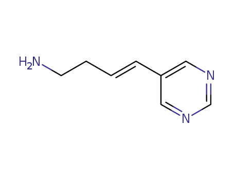3-부텐-1-아민, 4-(5-피리미디닐)-, (E)-(9CI)