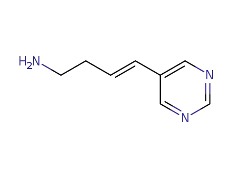 3-Buten-1-amine, 4-(5-pyrimidinyl)-, (E)- (9CI)