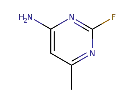 Molecular Structure of 18260-54-3 (Pyrimidine, 4-amino-2-fluoro-6-methyl- (8CI))