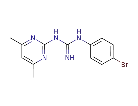 1-(p-ブロモフェニル)-3-(4,6-ジメチル-2-ピリミジニル)グアニジン