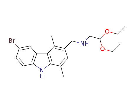N-((6-bromo-1,4-dimethyl-9H-carbazol-3-yl)methyl)-2,2-diethoxyethanamine