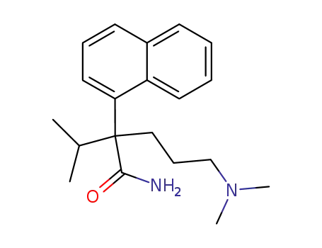 Molecular Structure of 1606-10-6 (α-[3-(Dimethylamino)propyl]-α-isopropyl-1-naphthaleneacetamide)