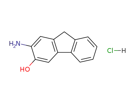Molecular Structure of 14421-05-7 (2-amino-fluoren-3-ol; hydrochloride)
