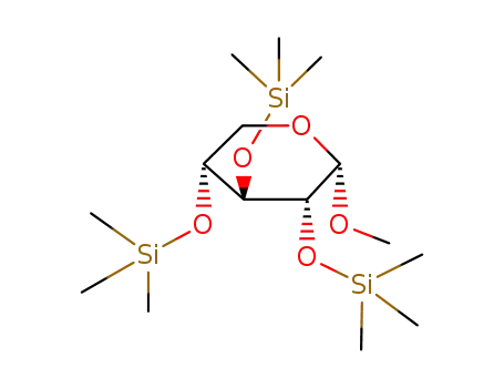 Molecular Structure of 18082-35-4 (.alpha.-D-Xylopyranoside, methyl 2,3,4-tris-O-(trimethylsilyl)-)