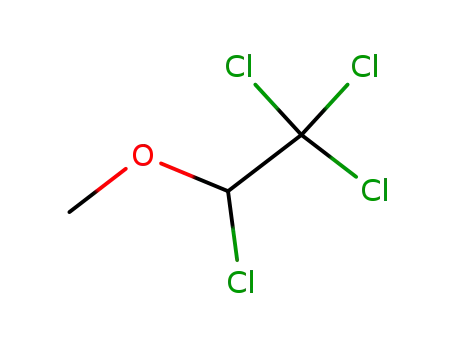 Molecular Structure of 18272-01-0 (1,1,1,2-tetrachloro-2-methoxy-ethane)