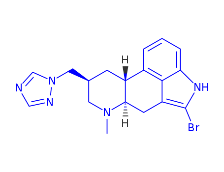 Ergoline,2-bromo-6-methyl-8-(1H-1,2,4-triazol-1-ylmethyl)-, (8b)- (9CI)