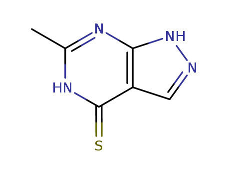 4H-Pyrazolo[3,4-d]pyrimidine-4-thione,1,5-dihydro-6-methyl-