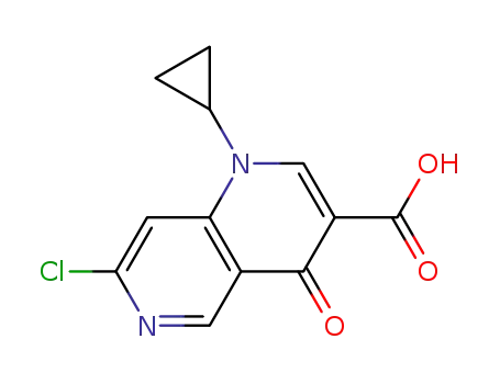 7-Chloro-1-cyclopropyl-4-oxo-1,4-dihydro-1,6-naphthyridine-3-carboxylic acid