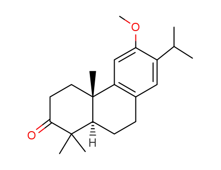 Molecular Structure of 18325-89-8 (13-Isopropyl-12-methoxypodocarpa-8,11,13-trien-3-one)