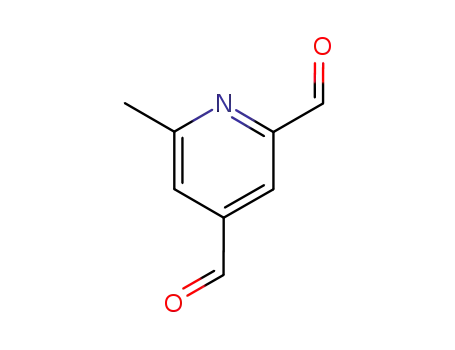 Molecular Structure of 89942-53-0 (2,4-Pyridinedicarboxaldehyde, 6-methyl- (7CI))