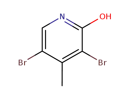 Molecular Structure of 89581-53-3 (3,5-Dibromo-2-hydroxy-4-methylpyridine)