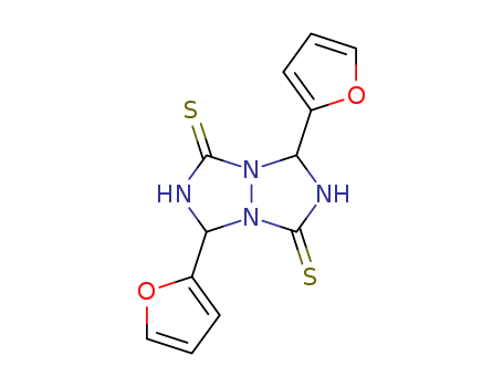 1H,5H-[1,2,4]Triazolo[1,2-a][1,2,4]triazole-1,5-dithione,3,7-di-2-furanyltetrahydro- cas  16111-47-0