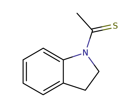 Molecular Structure of 16078-31-2 (1H-Indole,  2,3-dihydro-1-(1-thioxoethyl)-  (9CI))