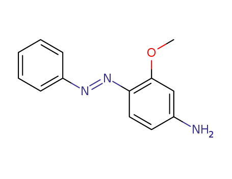 Molecular Structure of 80830-39-3 (3-methoxy-4-aminoazobenzene)