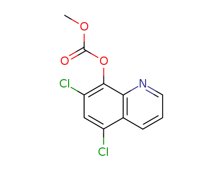 Molecular Structure of 18119-52-3 (Methyl-8-(5,7-dichloroquinolyl)carbonic acid ester)