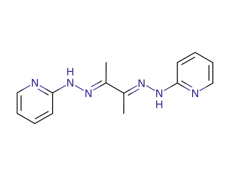 Molecular Structure of 16042-70-9 (2,3-Butanedione bis[(pyridin-2-yl)hydrazone])