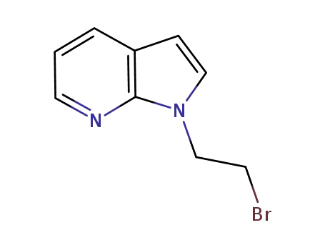 Molecular Structure of 183208-58-4 (1-(2-Bromoethyl)-1H-pyrrolo[2,3-b]pyridine)