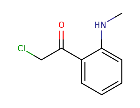 Molecular Structure of 16063-20-0 (Ethanone, 2-chloro-1-[2-(methylamino)phenyl]- (9CI))