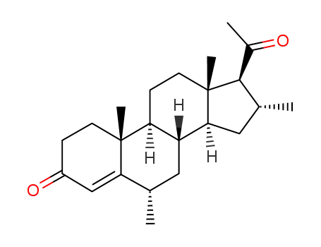 Molecular Structure of 1816-78-0 (6alpha,16alpha-dimethylprogesterone)