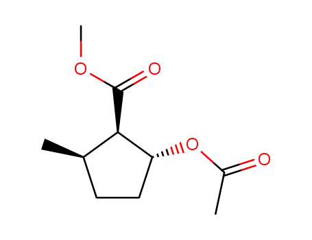 (1R,2R,6R)-2-Acetoxy-5-methyl-cyclopentan-1-carbonsaeure-methylester
