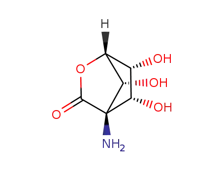 Molecular Structure of 160868-82-6 (2-Oxabicyclo[2.2.1]heptan-3-one,4-amino-5,6,7-trihydroxy-,[1S-(endo,endo,anti)]-(9CI))