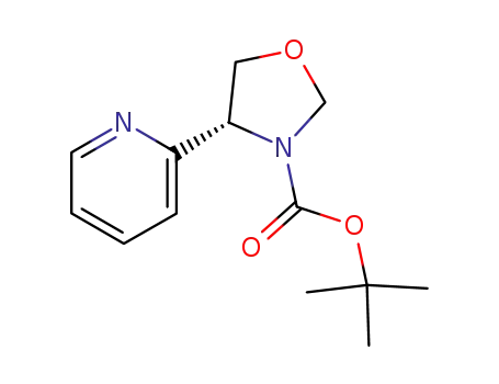 (4R)-N-t-butoxycarbonyl-4-(2'-pyridyl)-1,3-oxazolidine