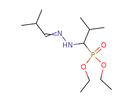(1-isobutylidenehydrazino-2-methyl-propyl)-phosphonic acid diethyl ester