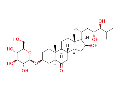 (23R,24S)-3-[(β-D-glucopyranosyl)oxy]-16β,23,24-trihydroxy-5α-cholestan-6-one