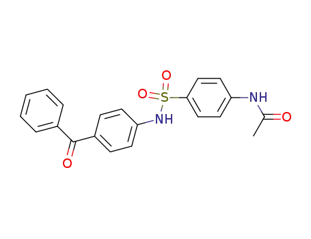 Molecular Structure of 18267-97-5 (N-{4-[(4-benzoylanilino)sulfonyl]phenyl}acetamide)