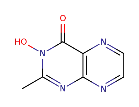 Molecular Structure of 18106-58-6 (3-Hydroxy-2-methyl-4(3H)-pteridinone)