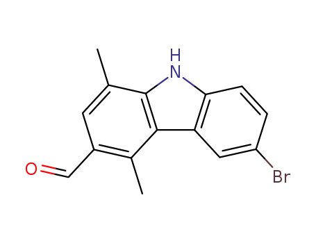 6-bromo-1,4-dimethyl-9-H-carbazole-3-carbaldehyde