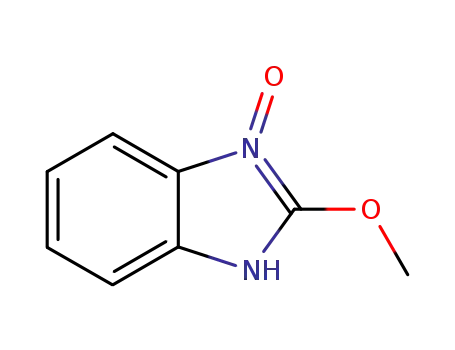Molecular Structure of 16007-56-0 (Benzimidazole, 2-methoxy-, 3-oxide (8CI))