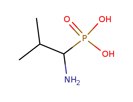 Molecular Structure of 66254-55-5 ((1S)-(-)-(1-AMINO-2-METHYLPROPYL)PHOSPHONIC ACID)
