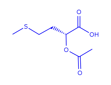 Molecular Structure of 161193-03-9 (2-(acetyloxy)-4-(methylsulfanyl)butanoic acid)