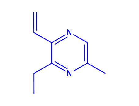 Molecular Structure of 181589-32-2 (ethenyl-ethylmethylpyrazine,2-ethenyl-3-ethyl-5-methylpyrazine)