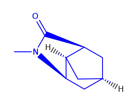 Molecular Structure of 161546-33-4 (3,5-Methanocyclopenta[b]pyrrol-2(1H)-one,hexahydro-1-methyl-(9CI))