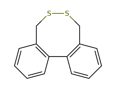 Molecular Structure of 18656-15-0 ((+)-5,8-Dihydrodibenzo[d,f][1,2]dithiocin)