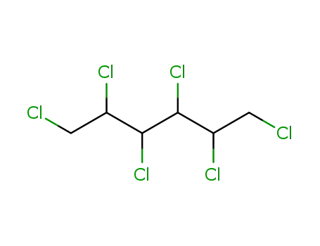 Molecular Structure of 18585-38-1 (1,2,3,4,5,6-hexachlorohexane)