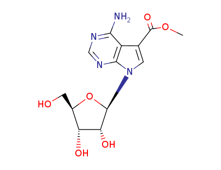 7H-Pyrrolo[2,3-d]pyrimidine-5-carboxylicacid, 4-amino-7-b-D-ribofuranosyl-,methyl ester cas  18440-68-1