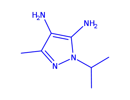 Molecular Structure of 184172-97-2 (1H-Pyrazole-4,5-diamine,3-methyl-1-(1-methylethyl)-(9CI))