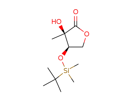 (2R,3R)-3-t-butyldimethylsiloxy-2-hydroxy-2-methyl-γ-butyrolactone
