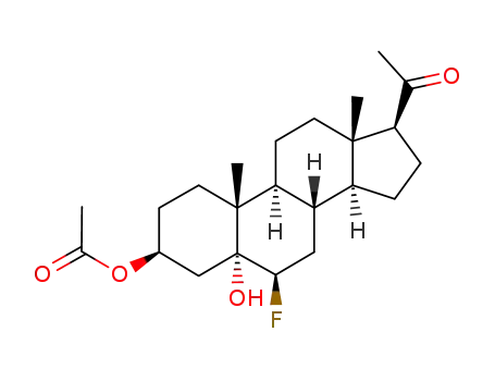 3β-acetoxy-6β-fluoro-5-hydroxy-5α-pregnan-20-one