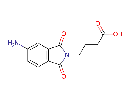 Molecular Structure of 18595-81-8 (4-(5-amino-1,3-dioxo-1,3-dihydro-isoindol-2-yl)-butyric acid)