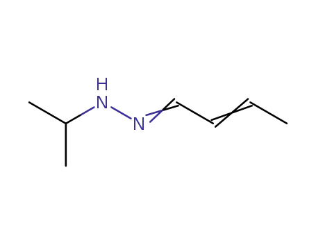 Molecular Structure of 18631-71-5 (2-Butenal (1-methylethyl)hydrazone)
