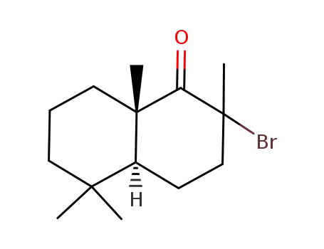 Molecular Structure of 250127-01-6 ((4aS,8aS)-2-bromo-3,4,4a,5,6,7,8,8a-octahydro-2,5,5,8a-tetramethylnaphthalen-1(2H)-one)
