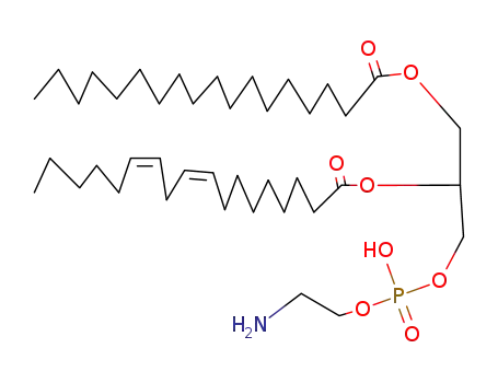 Molecular Structure of 18468-68-3 (1-OCTADECANOYL-2-[CIS-9,12-OCTADECADIENOYL]-SN-GLYCERO-3-PHOSPHOCHOLINE)
