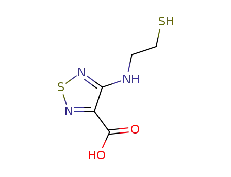 4-(2-sulfanylethylamino)-1,2,5-thiadiazole-3-carboxylic Acid