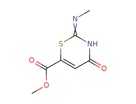 2-Methylamino-4-oxo-4H-1,3-thiazine-6-carboxylic acid methyl ester